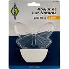 Luz Noturna Brasfort Borboleta Led Rosa 220V. - 8855