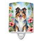 Luz noturna Caroline's Treasures Sheltie Luau Ceramic