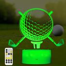 Luz noturna Colortown Golf 3D Illusion Lamp RGB 7 cores