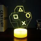 Luz noturna Creative 3D Playstation Icon Luz decorativa