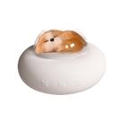 Luz noturna de nave espacial para animais de estimação, luz noturna de silicone animal bonito, lâmpada de mesa recarregável, lâmpada de cabeceira para quarto de crianças, sala de estar