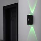 Luz noturna de parede, sensor de movimento recarregável, lâmpada interna RGB