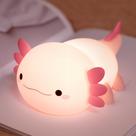Luz noturna de silicone Okiyid Axolotl para crianças, recarregável