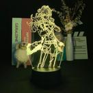 Luz noturna Genshins Impacts dilui a mudança de cor do LED 3D Luz noturna Genshins Impacts dilui a mudança de cor do LED 3D