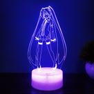 Luz noturna Hatsune Miku 3D LED para decoração de casa de quarto