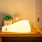 Luz noturna HERBESTBAY Kids Lying Flat Duck Silicone tipo C