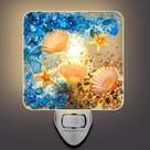 Luz noturna Hortsun Seashell Ocean Sea Animal Estilo Vintage