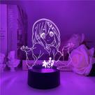 Luz noturna K-On! Anime de desenho animado 3D USB Colorful Touch