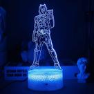 Luz noturna Kamens Riders Dens-O 3D com mudança de cor
