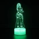 Luz noturna Kingdom Hearts Kairis 3D com mudança de cor