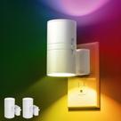 Luz noturna L LOHAS LED que muda de cor com sensor de luz, pacote com 2