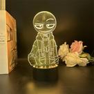 Luz noturna LED 3D Angrys Boys Pedros e seus amigos Peters