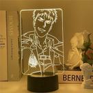 Luz noturna LED 3D Attack on Titans Annie Leonharts