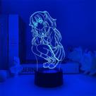 Luz noturna LED 3D Charlottes Tomoris Naos com mudança de cor