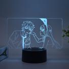 Luz noturna LED 3D Darlings in Franxxs Zeros Twos Color Chan Luz noturna LED 3D Darlings in Franxxs Zeros Twos Color Chan