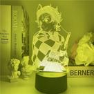 Luz noturna LED 3D Demons Slayers Kamados Tanjirou Color Ch
