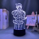 Luz noturna LED 3D Detetive Conan Rachel Moore para crianças