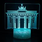 Luz noturna LED 3D: edifícios, castelos, crianças que mudam de cor