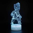 Luz noturna LED 3D Galaxys Gardians Babys Groots I Am Groots