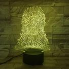 Luz noturna LED 3D Game of Thrones abriga Starks of Winterfell