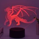 Luz noturna LED 3D Game of Thrones Houses Targaryens