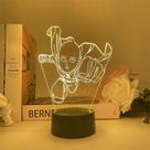 Luz noturna LED 3D Genos One Punch Man Color Changing