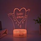 Luz noturna LED 3D Harrys Styes Flechazos Color Changing