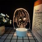 Luz noturna LED 3D Hirasawas Yuis Color Changing para crianças