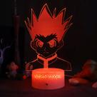 Luz noturna LED 3D Hunters Gons Freecss Color Changing Luz noturna LED 3D Hunters Gons Freecss Color Changing