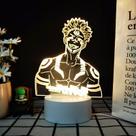 Luz noturna LED 3D Jujutsus Kaisens Ryomens Sukunas Color Ch