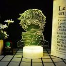 Luz noturna LED 3D Jujutsus Kaisens Yutas Okkotsus Color Cha