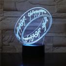 Luz noturna LED 3D Lords Of Rings Ones Rings que muda de cor