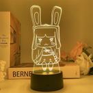 Luz noturna LED 3D Minis Worlds Tutus Color Changing Kids Luz noturna LED 3D Minis Worlds Tutus Color Changing Kids
