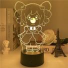 Luz noturna LED 3D Moles Worlds Momos Color Changing Kids Luz noturna LED 3D Moles Worlds Momos Color Changing Kids