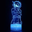 Luz noturna LED 3D My Hero Academia Midoriya Izuku