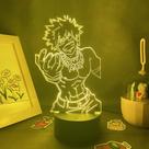 Luz noturna LED 3D My Hero Academia Midoriya Izuku