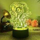 Luz noturna LED 3D My Little Pony A amizade é mágica Luz noturna LED 3D My Little Pony A amizade é mágica