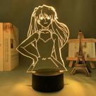 Luz noturna LED 3D Neons Genesis Evangelions Asukas Shikinamis Langleys