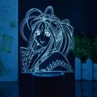 Luz noturna LED 3D Oh My Goddess Belldandys Color Changing