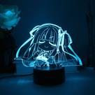 Luz noturna LED 3D Oshis No Ko Izunas que muda de cor para crianças