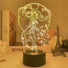 Luz noturna LED 3D: Plants vs Zombies, Beelzebuls, mudança de cor