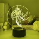 Luz noturna LED 3D: Plants vs Zombies, Beelzebuls, mudança de cor