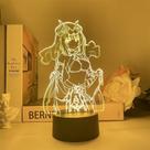 Luz noturna LED 3D Plants vs Zombies Nilous Color Changing
