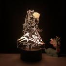 Luz noturna LED 3D Plants vs Zombies que mudam de cor para crianças