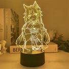 Luz noturna LED 3D Plants vs Zombies Yaes Mikos Color Changing