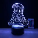 Luz noturna LED 3D Plants vs Zombies Yanfeis que muda de cor