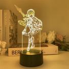 Luz noturna LED 3D Plants vs Zombies Yuns Jins que muda de cor