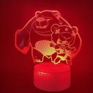 Luz noturna LED 3D que muda de cor Brawls Stars Nitas Bears