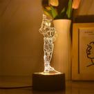 Luz noturna LED 3D que muda de cor Kamens Riders Kabutos