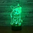 Luz noturna LED 3D que muda de cor para cães e animais para crianças